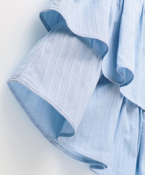 BRANSHES（ブランシェス）の「二段フリルチュニック（チュニック・キッズ・サックスブルー/ピンク・130cm/140cm/100cm/110cm/90cm/150cm/120cm）」の20枚目の写真