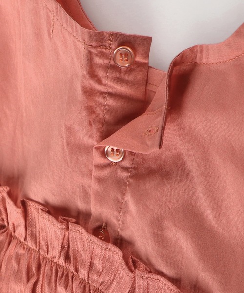 BRANSHES（ブランシェス）の「二段フリルチュニック（チュニック・キッズ・サックスブルー/ピンク・130cm/140cm/100cm/110cm/90cm/150cm/120cm）」の16枚目の写真