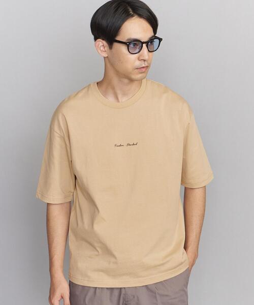 BEAUTY&YOUTH UNITED ARROWS（ビューティーアンドユースユナイテッドアローズ）の「BY FREEDOM STANDARD クルーネック ショートスリーブ/Tシャツ（Tシャツ/カットソー・メンズ・ライトブルー/ホワイト/ベージュ/ダークグレー/クリーム/ライム・LARGE/SMALL/MEDIUM/X-LARGE）」の4枚目の写真