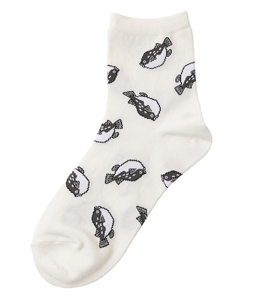 PUNYUS(プニュズ)の「フード総柄ソックス(ソックス/靴下・レディース・その他1/その他2/その他4/その他5・FREE)」の2枚目の写真