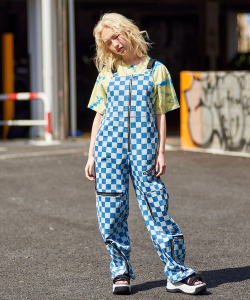 X-girl（エックスガール）の「#1 SKATER DENIM FLIGHT OVERALLS（つなぎ/オールインワン・レディース・インディゴブルー・S/M/XS）」の15枚目の写真
