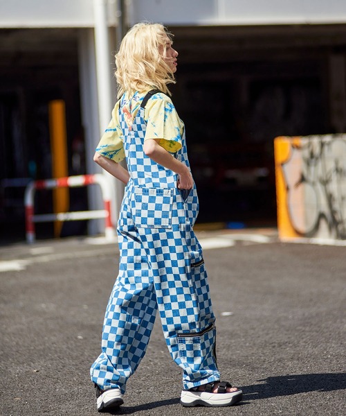 X-girl（エックスガール）の「#1 SKATER DENIM FLIGHT OVERALLS（つなぎ/オールインワン・レディース・インディゴブルー・S/M/XS）」の21枚目の写真