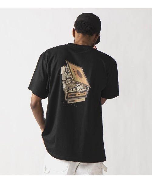 APPLEBUM（アップルバム）の「"Cash Cigarbox $" T-shirt（Tシャツ/カットソー・メンズ・ブラック・SMALL/MEDIUM/X-LARGE/XX-LARGE/LARGE）」の2枚目の写真