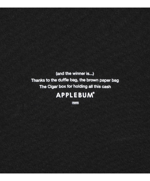 APPLEBUM（アップルバム）の「"Cash Cigarbox $" T-shirt（Tシャツ/カットソー・メンズ・ブラック・SMALL/MEDIUM/X-LARGE/XX-LARGE/LARGE）」の8枚目の写真