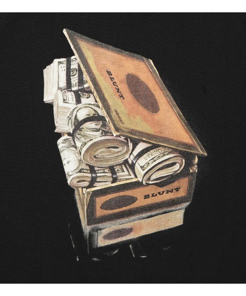 APPLEBUM（アップルバム）の「"Cash Cigarbox $" T-shirt（Tシャツ/カットソー・メンズ・ブラック・SMALL/MEDIUM/X-LARGE/XX-LARGE/LARGE）」の7枚目の写真