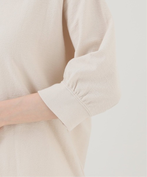 SLOBE IENA(スローブイエナ)の「パイルキーネックプルオーバー【手洗い可能】◆(Tシャツ/カットソー・レディース・ナチュラル/ブラック・FREE)」の10枚目の写真