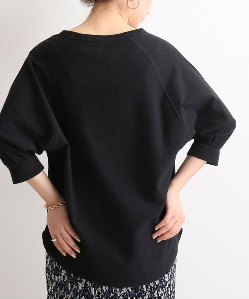 SLOBE IENA(スローブイエナ)の「パイルキーネックプルオーバー【手洗い可能】◆(Tシャツ/カットソー・レディース・ナチュラル/ブラック・FREE)」の19枚目の写真