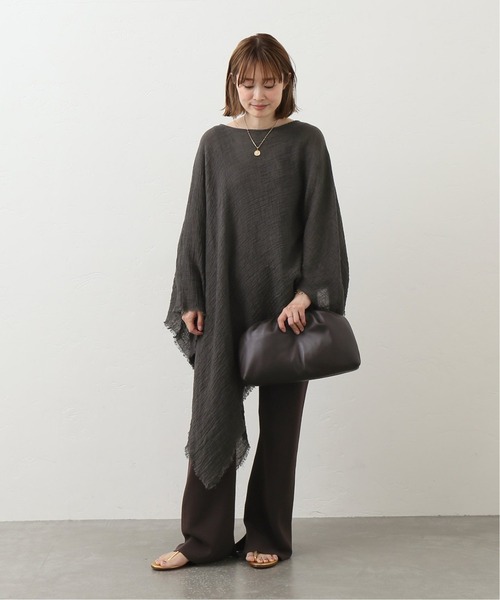 Deuxieme Classe PROTAGONISTA リネンポンチョ PROTAGONISTA/プロタゴニスタ】 リネン ポンチョ（その他