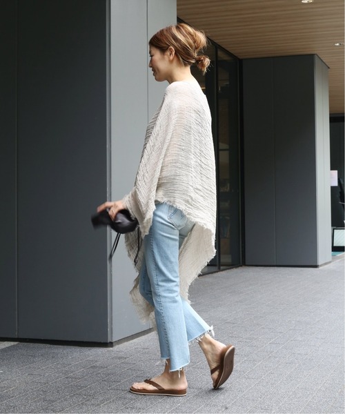 PROTAGONISTA/プロタゴニスタ】 リネン ポンチョ（その他トップス