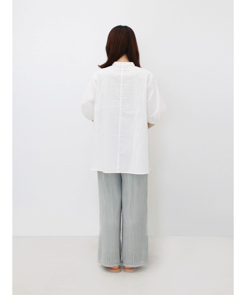 ehka sopo（エヘカソポ）の「【QR】刺繍チュニックブラウス（シャツ/ブラウス・レディース・オフホワイト/キナリ/ミント・ﾌﾘ-）」の12枚目の写真