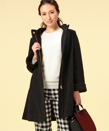 Demi-Luxe BEAMS | Demi-Luxe BEAMS / ウールモッサ フード付コート(その他アウター)