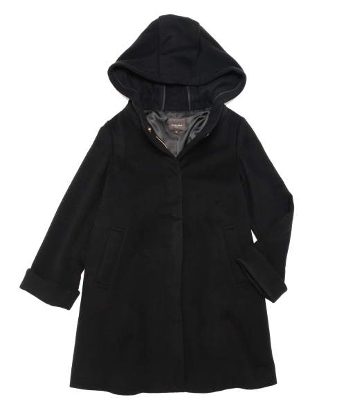Demi-Luxe BEAMS（デミルクス ビームス）の「Demi-Luxe BEAMS / ウールモッサ フード付コート（その他アウター・レディース・ブラック/チャコールグレー/ベージュ・38/36）」の5枚目の写真