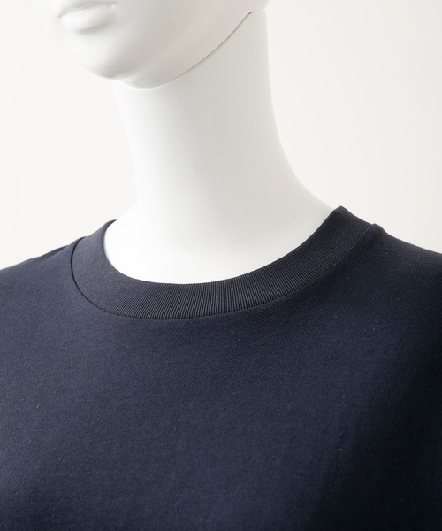 MILKFED.（ミルクフェド）の「BACK PATCH LOGO L/S TOP（Tシャツ/カットソー・レディース・グリーン/ライトブルー/ブラック/ネイビー/ホワイト/ベージュ・ONE SIZE）」の7枚目の写真