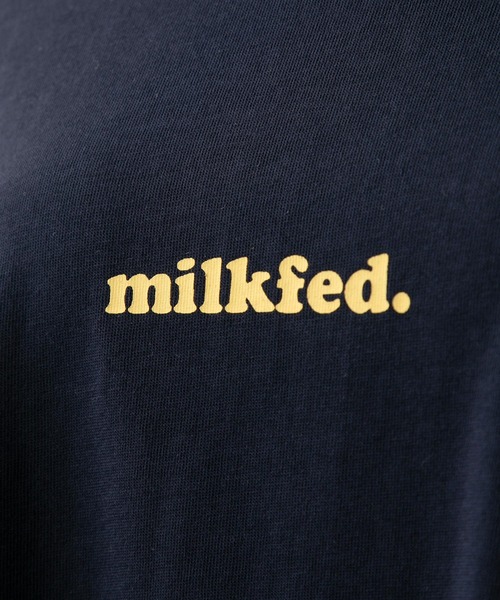 MILKFED.（ミルクフェド）の「BACK PATCH LOGO L/S TOP（Tシャツ/カットソー・レディース・グリーン/ライトブルー/ブラック/ネイビー/ホワイト/ベージュ・ONE SIZE）」の12枚目の写真