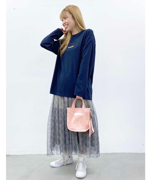 MILKFED.（ミルクフェド）の「BACK PATCH LOGO L/S TOP（Tシャツ/カットソー・レディース・グリーン/ライトブルー/ブラック/ネイビー/ホワイト/ベージュ・ONE SIZE）」の18枚目の写真