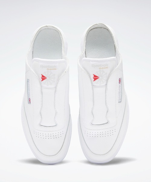 Reebok(リーボック)の「クラブシー / Club C Laceless Mule Shoes(スニーカー・レディース・ブラック/ホワイト×ライトグレー・23.5cm/24.5cm/25.5cm/26.5cm/27.5cm/23.0cm/24.0cm/25.0cm/26.0cm/27.0cm/28.0cm)」の7枚目の写真
