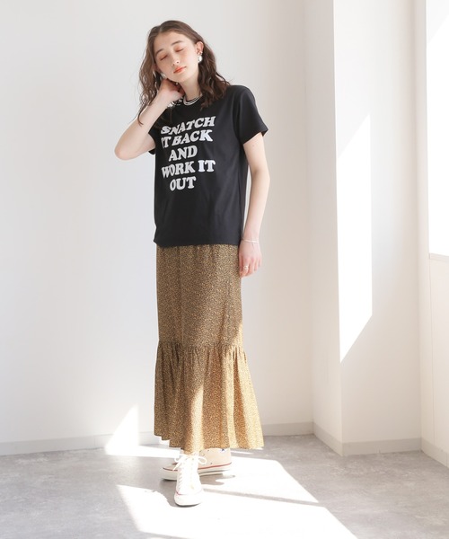 JOURNAL STANDARD relume(ジャーナルスタンダード レリューム)の「ロゴプリントクルーネックTEE◆(Tシャツ/カットソー・レディース・ホワイト/ブラック/グリーン・FREE)」の9枚目の写真