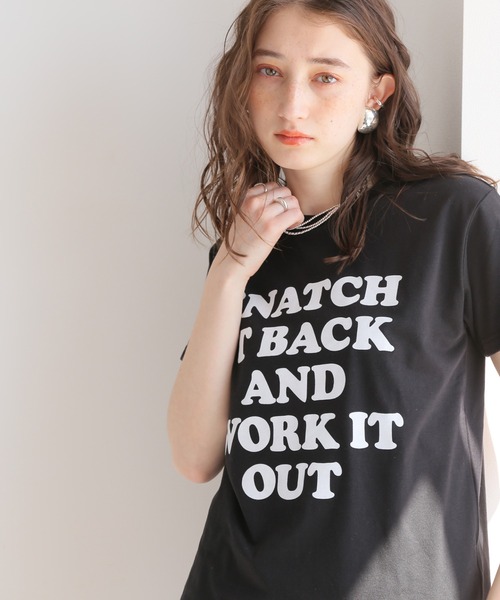 JOURNAL STANDARD relume(ジャーナルスタンダード レリューム)の「ロゴプリントクルーネックTEE◆(Tシャツ/カットソー・レディース・ホワイト/ブラック/グリーン・FREE)」の10枚目の写真