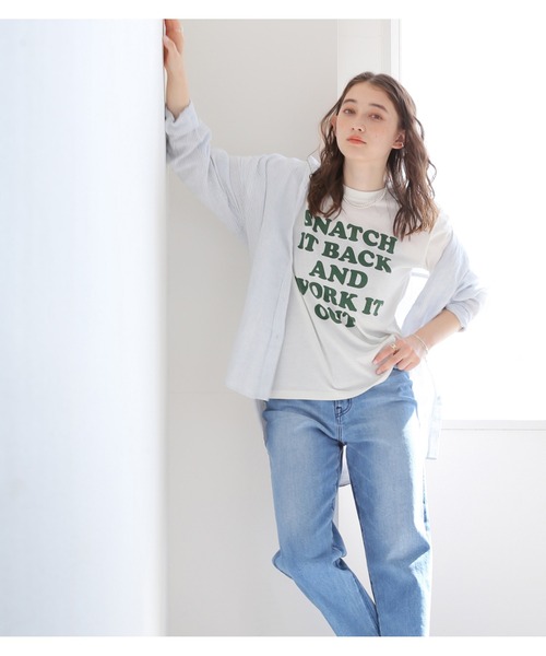 JOURNAL STANDARD relume(ジャーナルスタンダード レリューム)の「ロゴプリントクルーネックTEE◆(Tシャツ/カットソー・レディース・ホワイト/ブラック/グリーン・FREE)」の11枚目の写真