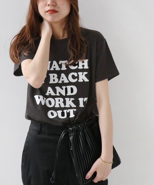 JOURNAL STANDARD relume(ジャーナルスタンダード レリューム)の「ロゴプリントクルーネックTEE◆(Tシャツ/カットソー・レディース・ホワイト/ブラック/グリーン・FREE)」の7枚目の写真