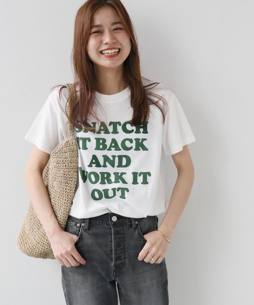 JOURNAL STANDARD relume(ジャーナルスタンダード レリューム)の「ロゴプリントクルーネックTEE◆(Tシャツ/カットソー・レディース・ホワイト/ブラック/グリーン・FREE)」の16枚目の写真