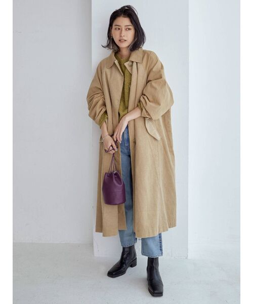 Ungrid（アングリッド）の「フェイクレザー巾着バッグ（ハンドバッグ・レディース・ブラック/オフホワイト/パープル・FREE）」の12枚目の写真