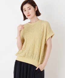 DRESKIP | シボシボリブ付きプルオーバー(Tシャツ/カットソー)