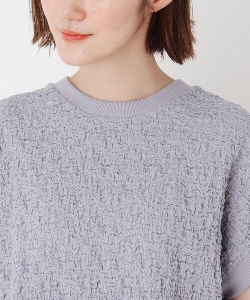 DRESKIP（ドレスキップ）の「◆シボシボリブ付きプルオーバー（Tシャツ/カットソー・レディース・ブラック/パープル/オフホワイト/イエロー系その他・02/03）」の7枚目の写真