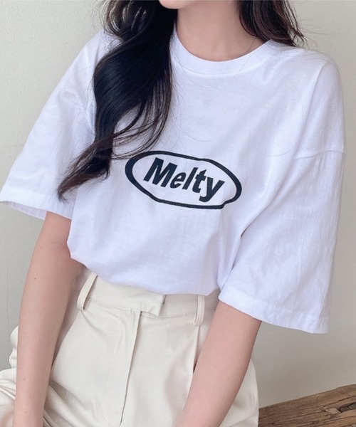 TOEASY（トゥイージー）の「『TOEASY/トゥイージー』Melty Round Short-Sleeved T-Shirt/サークルロゴ 英字レタリング半袖Ｔシャツ（Tシャツ/カットソー・レディース・ホワイト/ブラック/ライトグリーン・FREE）」の20枚目の写真