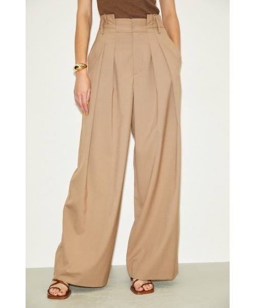 THROW by SLY（スローバイスライ）の「【THROW】2 TUCK TROUSER/タックパンツ（スラックス・レディース・グレー/キャメル・0/1）」の17枚目の写真