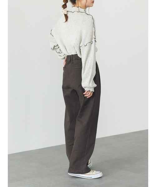 SLURR(スラ―)の「スイーツカラーメローニット(ニット/セーター・レディース・アイボリー/ラベンダー/ピンクベージュ・FREE)」の8枚目の写真