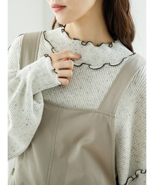 SLURR(スラ―)の「スイーツカラーメローニット(ニット/セーター・レディース・アイボリー/ラベンダー/ピンクベージュ・FREE)」の21枚目の写真