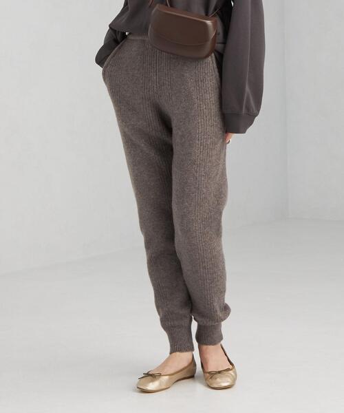 MILLER(ミラー)の「【別注】<MILLER(ミラー)> ニット ロング パンツ(その他パンツ・レディース・グレー/ブラウン・FREE)」の2枚目の写真