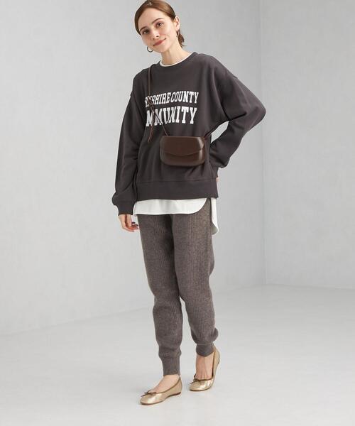 MILLER(ミラー)の「【別注】<MILLER(ミラー)> ニット ロング パンツ(その他パンツ・レディース・グレー/ブラウン・FREE)」の3枚目の写真