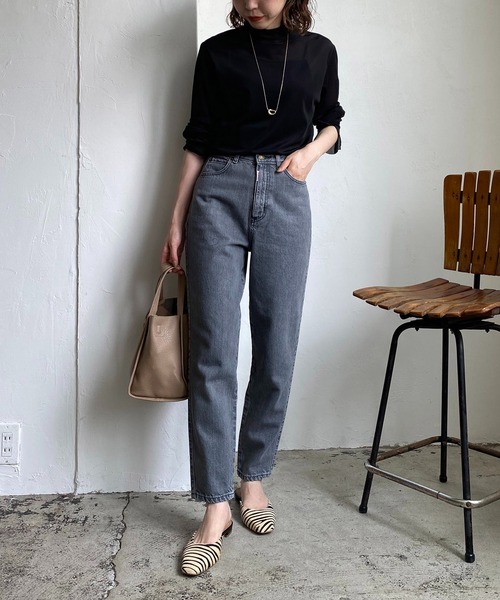 CAPRICIEUX LE'MAGE（カプリシューレマージュ）の「シアーハイネックTシャツ（Tシャツ/カットソー・レディース・ブラック/ベージュ・FREE）」の11枚目の写真