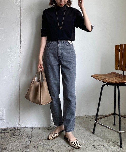 CAPRICIEUX LE'MAGE（カプリシューレマージュ）の「シアーハイネックTシャツ（Tシャツ/カットソー・レディース・ブラック/ベージュ・FREE）」の20枚目の写真