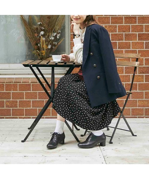 ing（イング）の「本革レースアップシューズ（スニーカー・レディース・ブラック/ダークブラウン・23cm/24cm/22.5cm/23.5cm/24.5cm）」の6枚目の写真