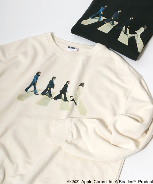 The Beatles（ザビートルズ）の「THE Beatles/ザ ビートルズ アート刺繍 スウェットトレーナー（スウェット・メンズ・ホワイト/オフホワイト/スミクロ/チャコール・LL/M/L）」の22枚目の写真