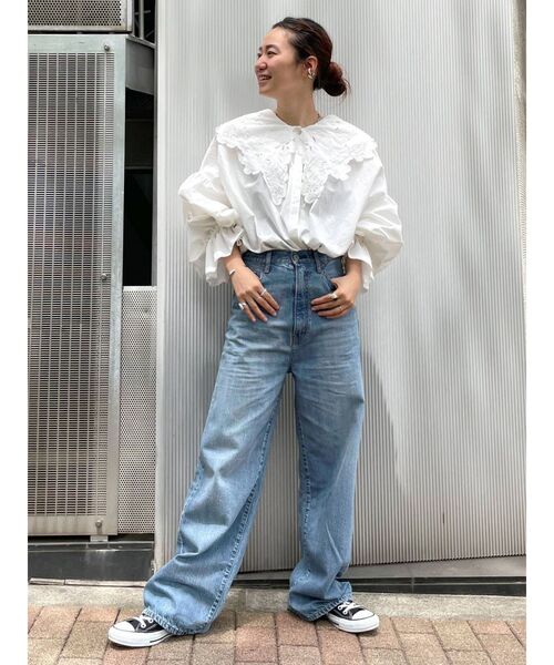 Ungrid（アングリッド）の「フリルカラードッキングブラウス（シャツ/ブラウス・レディース・ブラック/オフホワイト・FREE）」の15枚目の写真