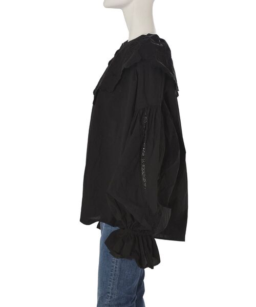 Ungrid（アングリッド）の「フリルカラードッキングブラウス（シャツ/ブラウス・レディース・ブラック/オフホワイト・FREE）」の12枚目の写真