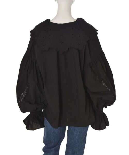 Ungrid（アングリッド）の「フリルカラードッキングブラウス（シャツ/ブラウス・レディース・ブラック/オフホワイト・FREE）」の5枚目の写真