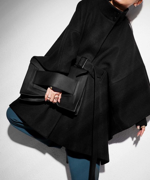 antiqua（アンティカ）の「2WAYクラッチショルダーバッグ（クラッチバッグ・レディース・ブラック・FREE）」の10枚目の写真