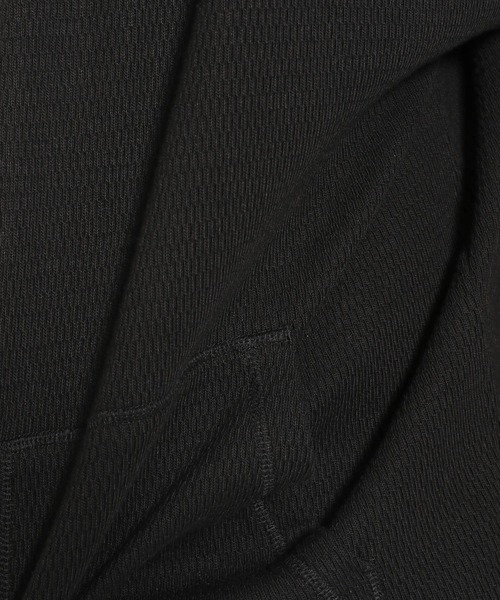 niko and...（ニコアンド）の「ハニカムメッシュフーディガン（カーディガン/ボレロ・メンズ・ブラック/オレンジ/アイボリー・MEDIUM/LARGE）」の8枚目の写真