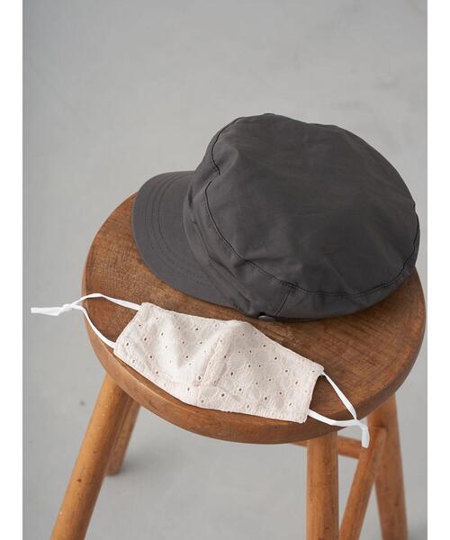 earth music&ecology（アースミュージックアンドエコロジー）の「マリンキャップマスクセット ＊（キャップ・レディース・チャコールグレー/ベージュ・FREE）」の18枚目の写真