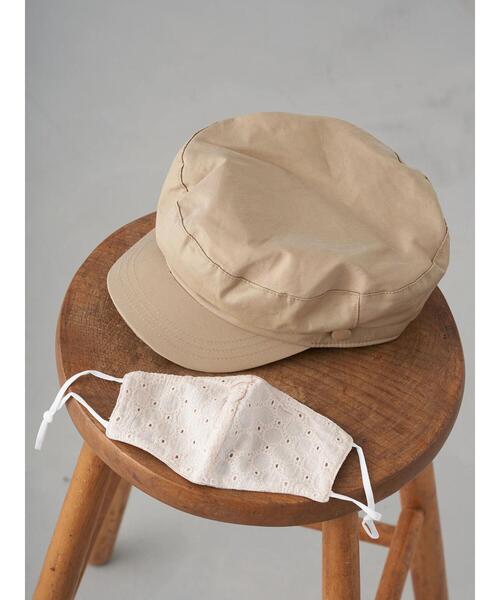 earth music&ecology（アースミュージックアンドエコロジー）の「マリンキャップマスクセット ＊（キャップ・レディース・チャコールグレー/ベージュ・FREE）」の17枚目の写真