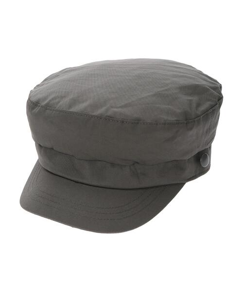 earth music&ecology（アースミュージックアンドエコロジー）の「マリンキャップマスクセット ＊（キャップ・レディース・チャコールグレー/ベージュ・FREE）」の4枚目の写真