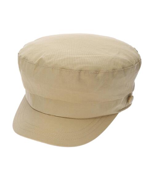 earth music&ecology（アースミュージックアンドエコロジー）の「マリンキャップマスクセット ＊（キャップ・レディース・チャコールグレー/ベージュ・FREE）」の6枚目の写真