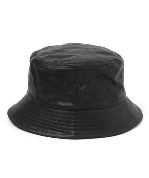 niko and...（ニコアンド）の「フェイクレザーバケットハット（ハット・メンズ・ブラック・FREE）」の6枚目の写真
