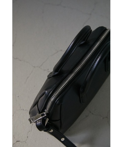 STYLEMIXER（スタイルミキサー）の「ミニマルボストンバッグ（ショルダーバッグ・レディース・ブラック/ブラウン・FREE）」の6枚目の写真