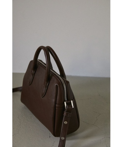 STYLEMIXER（スタイルミキサー）の「ミニマルボストンバッグ（ショルダーバッグ・レディース・ブラック/ブラウン・FREE）」の8枚目の写真